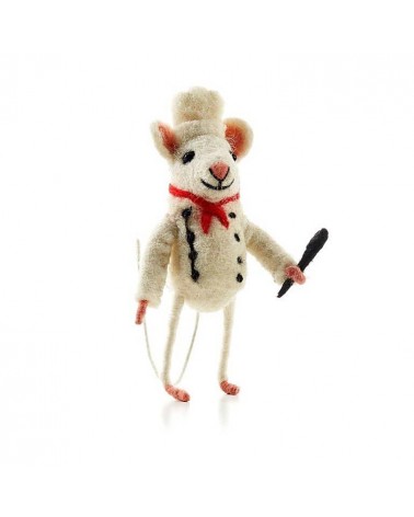 Chef Mouse - Decorative object Sew Heart Felt original kitatori switzerland