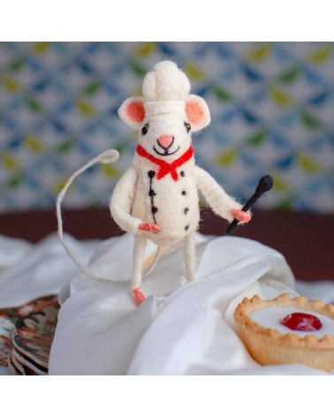 Küchenchef Maus - Deko Objekt aus Filz Sew Heart Felt schöne deko schweiz kaufen