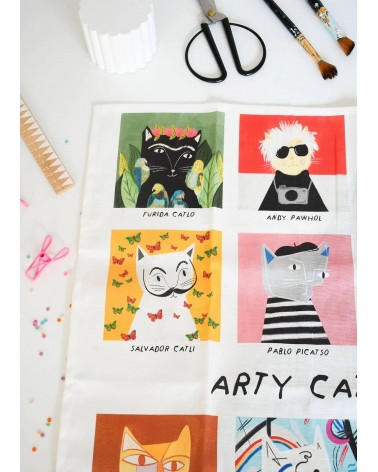 Arty Cats - Geschirrtuch, Küchentuch Niaski geschirr küchen tücher kaufen schöne modern küchenhandtücher