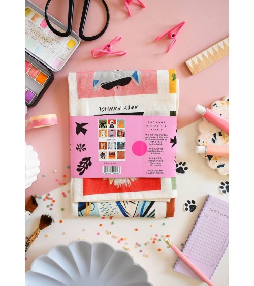 Arty Cats - Geschirrtuch, Küchentuch Niaski geschirr küchen tücher kaufen schöne modern küchenhandtücher