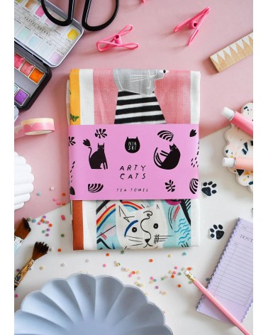 Arty Cats - Geschirrtuch, Küchentuch Niaski geschirr küchen tücher kaufen schöne modern küchenhandtücher