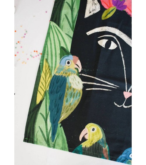 Frida Catlo - Tea towel, kitchen towel Niaski best kitchen hand towels fall funny cute