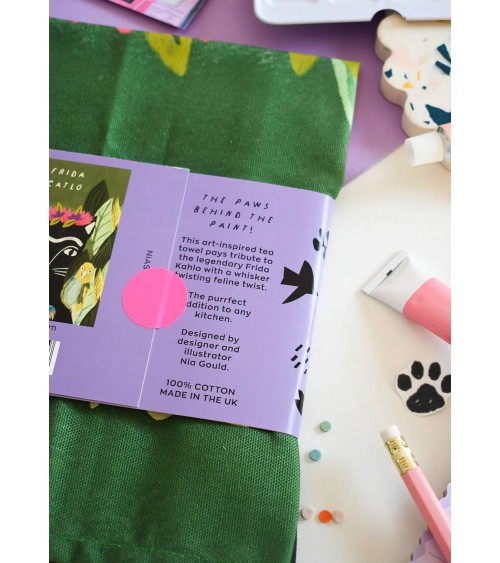 Frida Catlo - Torchon, linge de cuisine original Niaski torchon vaisselle qualité serviette haut de gamme beaux essuie main o...