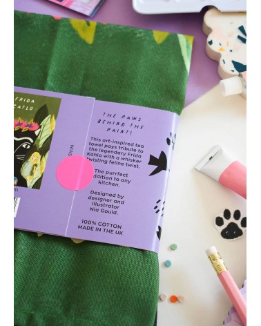 Frida Catlo - Torchon, linge de cuisine original Niaski torchon vaisselle qualité serviette haut de gamme beaux essuie main o...