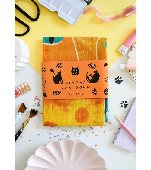 Vincat Van Gogh - Torchon, linge de cuisine original Niaski torchon vaisselle qualité serviette haut de gamme beaux essuie ma...