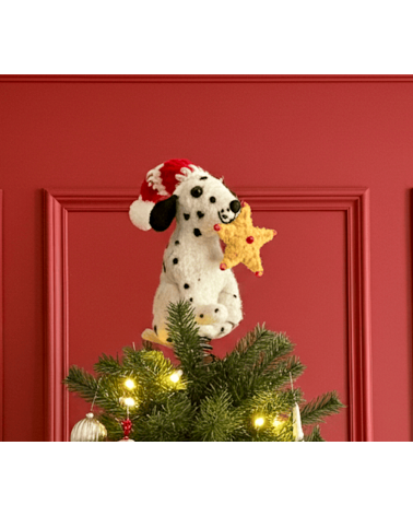 Cane a pois - Puntale per albero di Natale Sew Heart Felt Decorazioni natalizie eleganti particolari decoro natale decorazion...