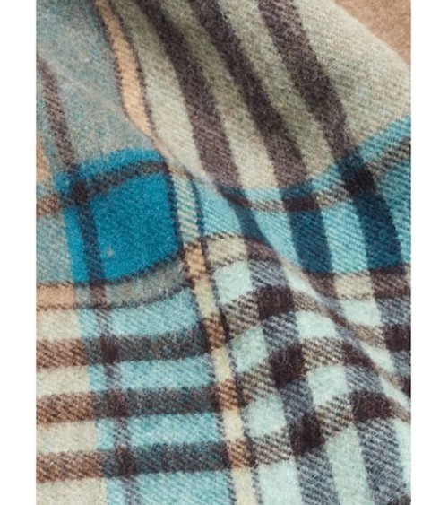 FRANCIS Camel/Teal XXL - grosser Schal, Merino Wollschal Bronte by Moon Damen Winter Winterschal Herrenschal woll schal mit f...