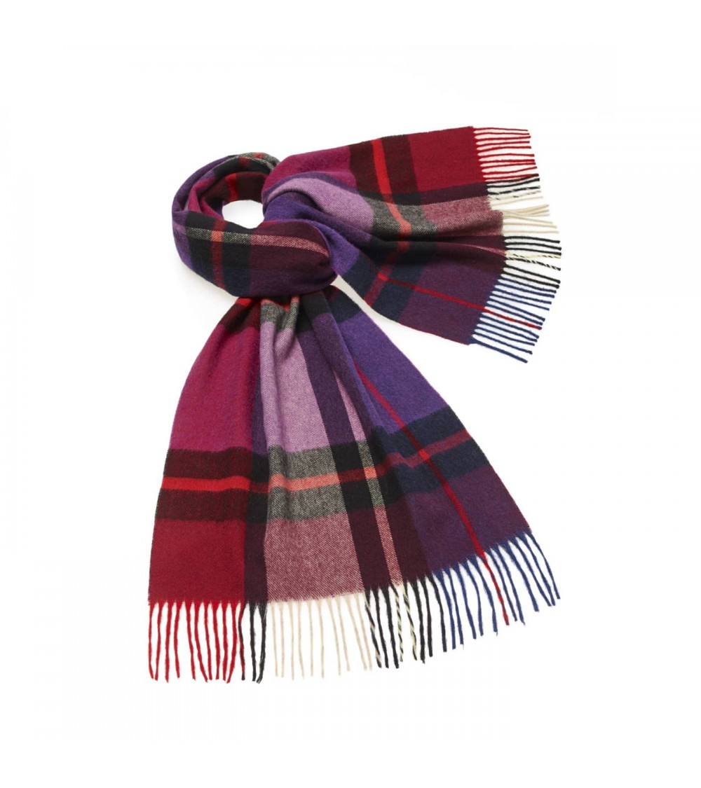 Madison Mulberry XXL - Grande Sciarpa In Lana Merino Bronte by Moon sciarpa inglese per donna da uomo per donna sciarpe di la...