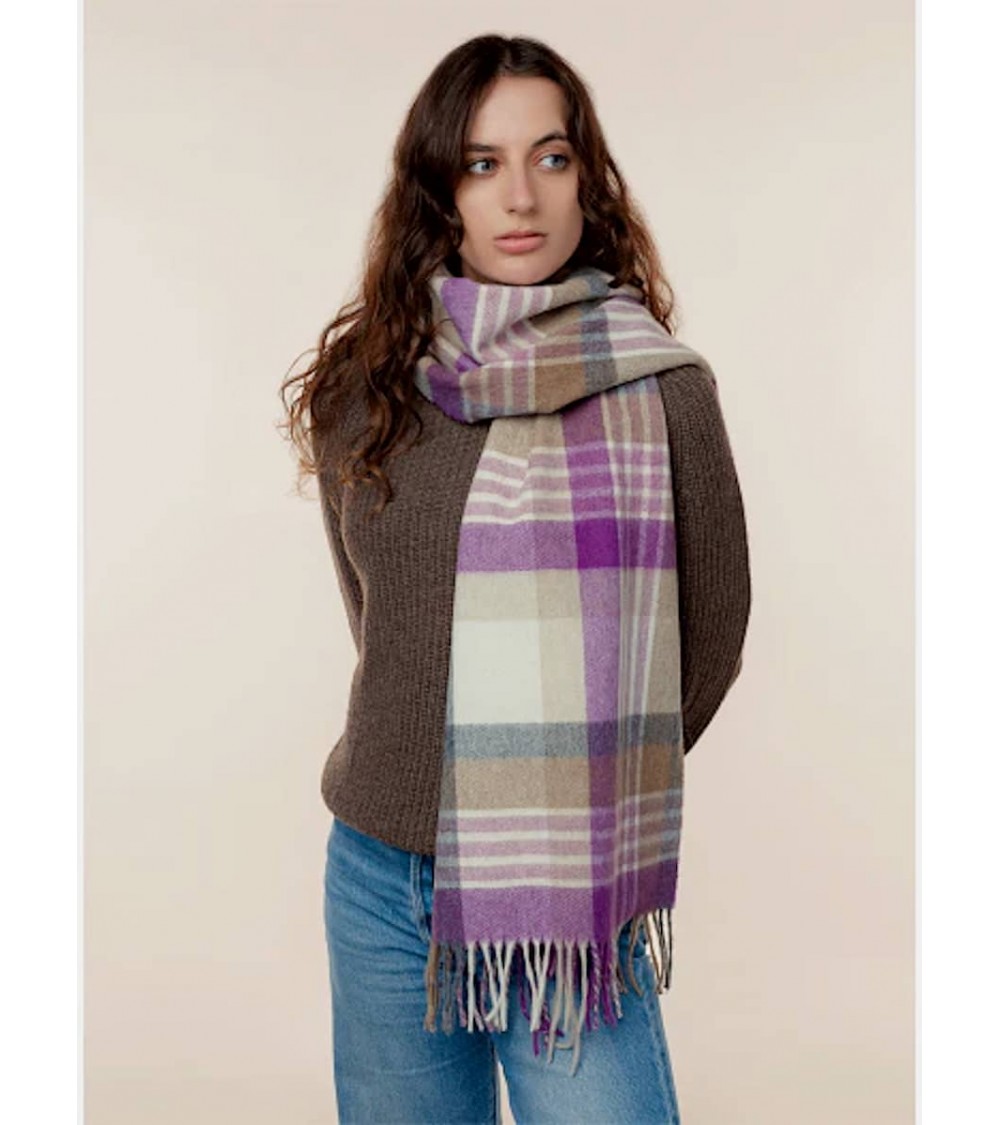 NEWSAM Lilac XXL - Grande Sciarpa In Lana Merino Bronte by Moon sciarpa inglese per donna da uomo per donna sciarpe di lana e...