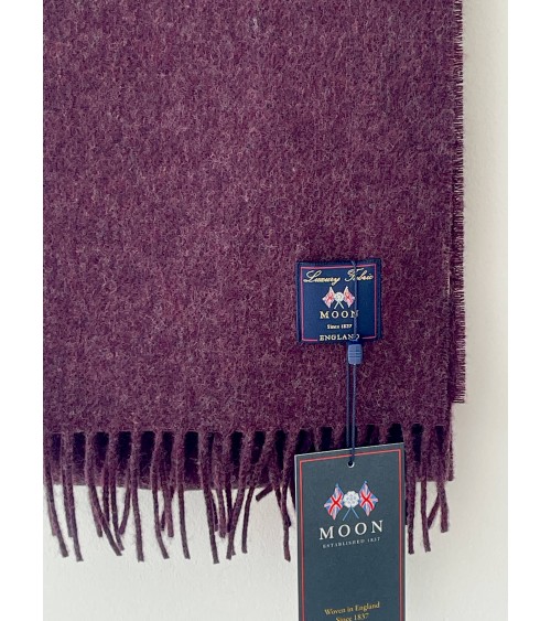 PLAIN Burgundy - Merino wool scarf Bronte by Moon scarves for women mens scarf Kitatori Switzerland