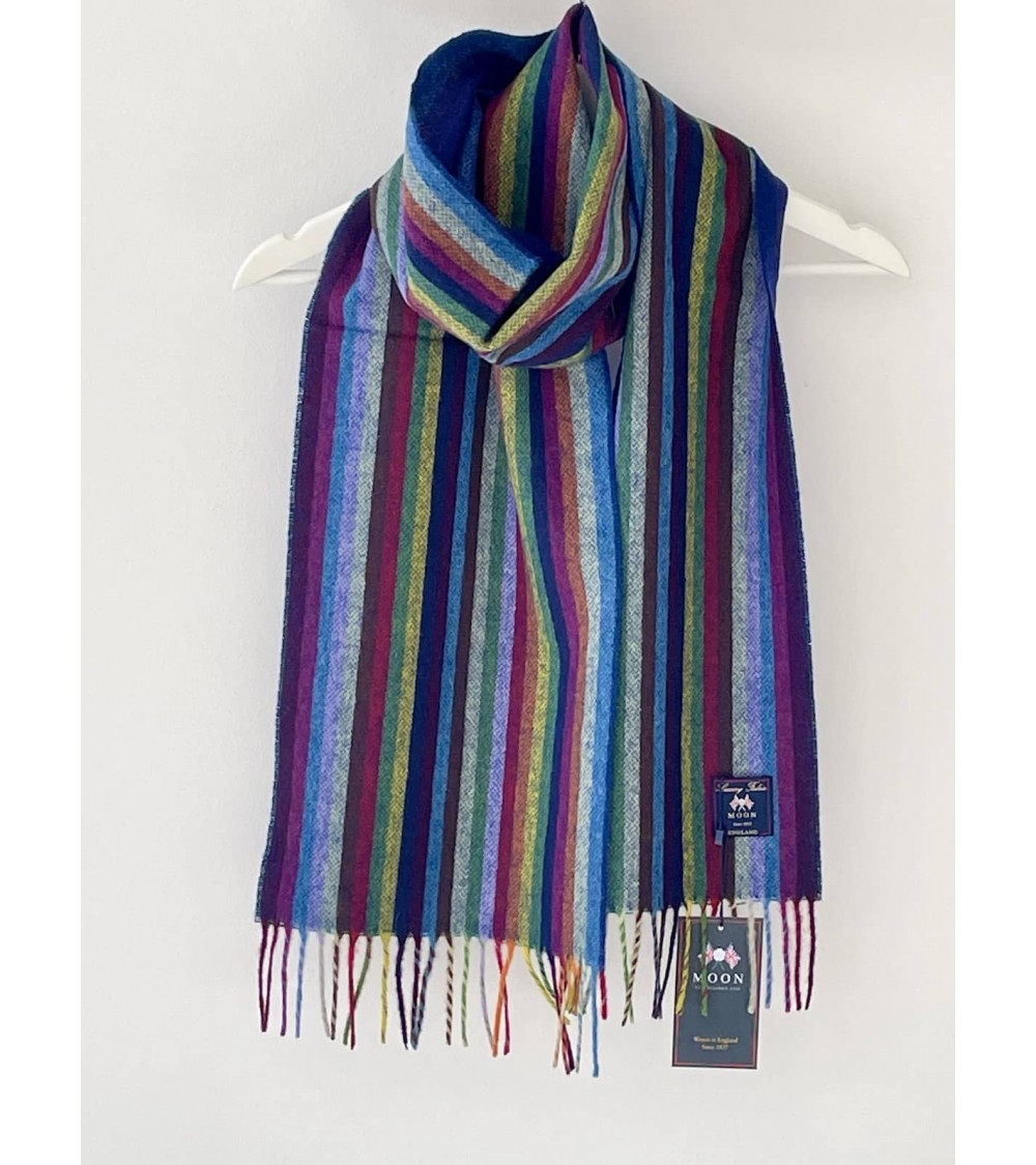 Stripe Bright Multi - Merino Wollschal, Schal Bronte by Moon Damen Winter Winterschal Herrenschal woll schal mit fransen SChw...