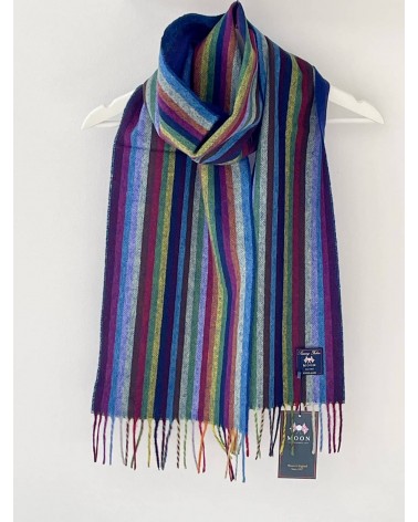 Stripe Bright Multi - Merino Wollschal, Schal Bronte by Moon Damen Winter Winterschal Herrenschal woll schal mit fransen SChw...