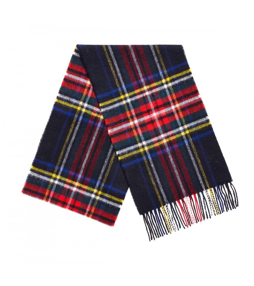 Tartan BLACK STEWART - Sciarpa di lana merinos Bronte by Moon sciarpa inglese per donna da uomo per donna sciarpe di lana ele...