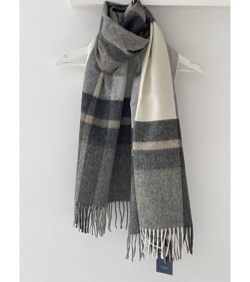 Madison Natural XXL - Grande echarpe en laine merinos Bronte by Moon luxe pour femme homme Suisse Kitatori