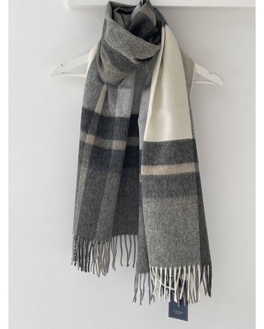 Madison Natural XXL - Oversized Merino Wool Scarf Bronte by Moon scarves for women mens scarf Kitatori Switzerland