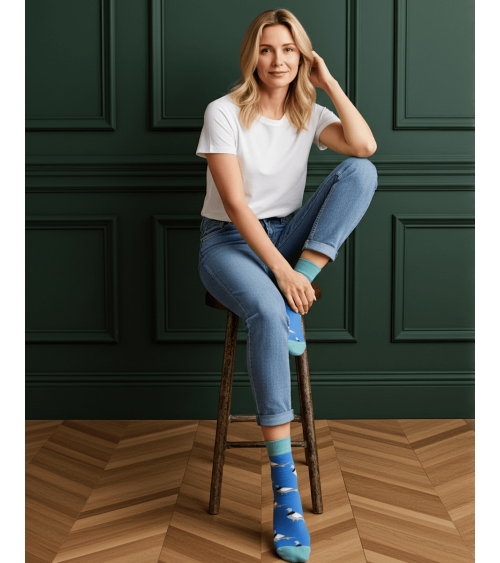 Piccione - Calze divertenti in cotone bio Catherine Tough calze da uomo per donna divertenti simpatici particolari