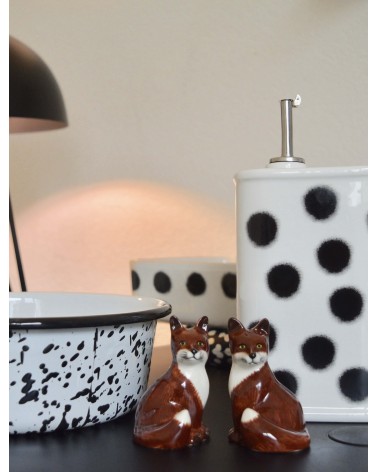 Vulpini - Porta sale e pepe Quail Ceramics design da tavola saliera e pepiera