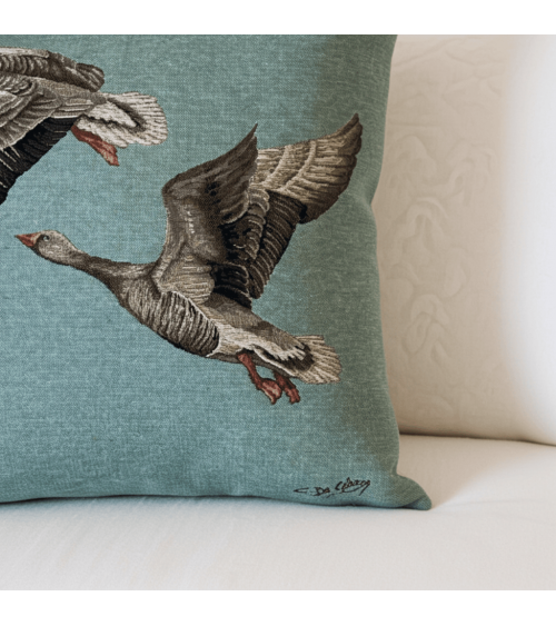 Oies sauvages - Housse de coussin pour canapé Yapatkwa coussins décoratifs pour canapé salon deco original suisse