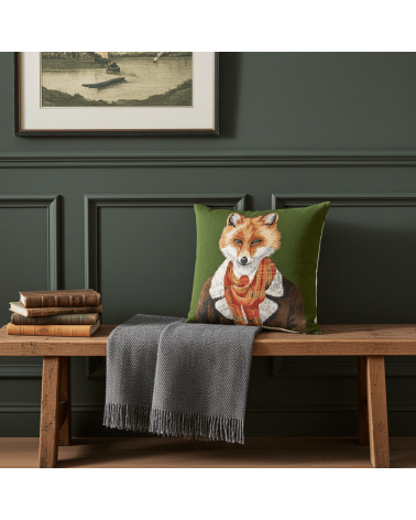 Fox, Anthropomorphic Portrait - Sofa cushion cover Yapatkwa decorative accent throw pillows cases sofa original