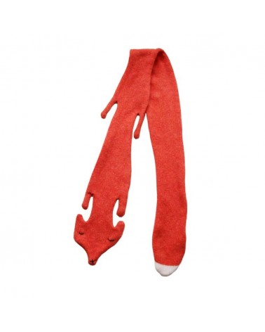 Fuchs Wollschal - Origineller Schal aus Wolle Donna Wilson Damen Winter Winterschal Herrenschal woll schal mit fransen SChwei...