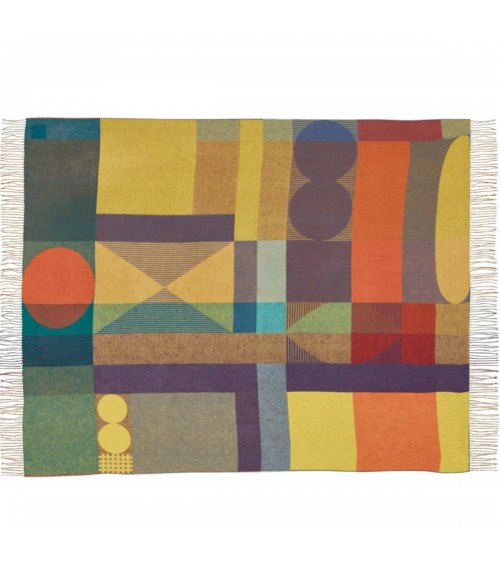 Plaid Carnival - Couverture en laine d'agneau, couvre lit Donna Wilson un plaid cocooning couverture chaude douce plaide lit