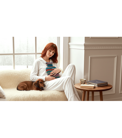 Grande Bouillotte eau chaude - Design Rayures Multiples Donna Wilson longue originale haut de gamme luxe