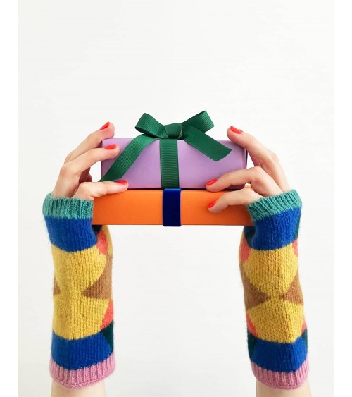 Muffole in lana, guanti senza dita - vetro colorato Donna Wilson idea regalo svizzera