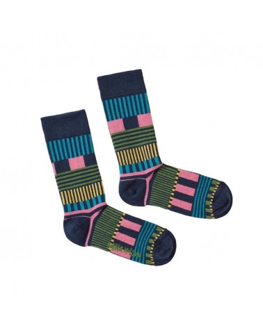 Mehrere Streifen - Coole Bio Baumwolle Socken für Damen Donna Wilson socke kuschelsocken für damen lustig herren farbige cool...
