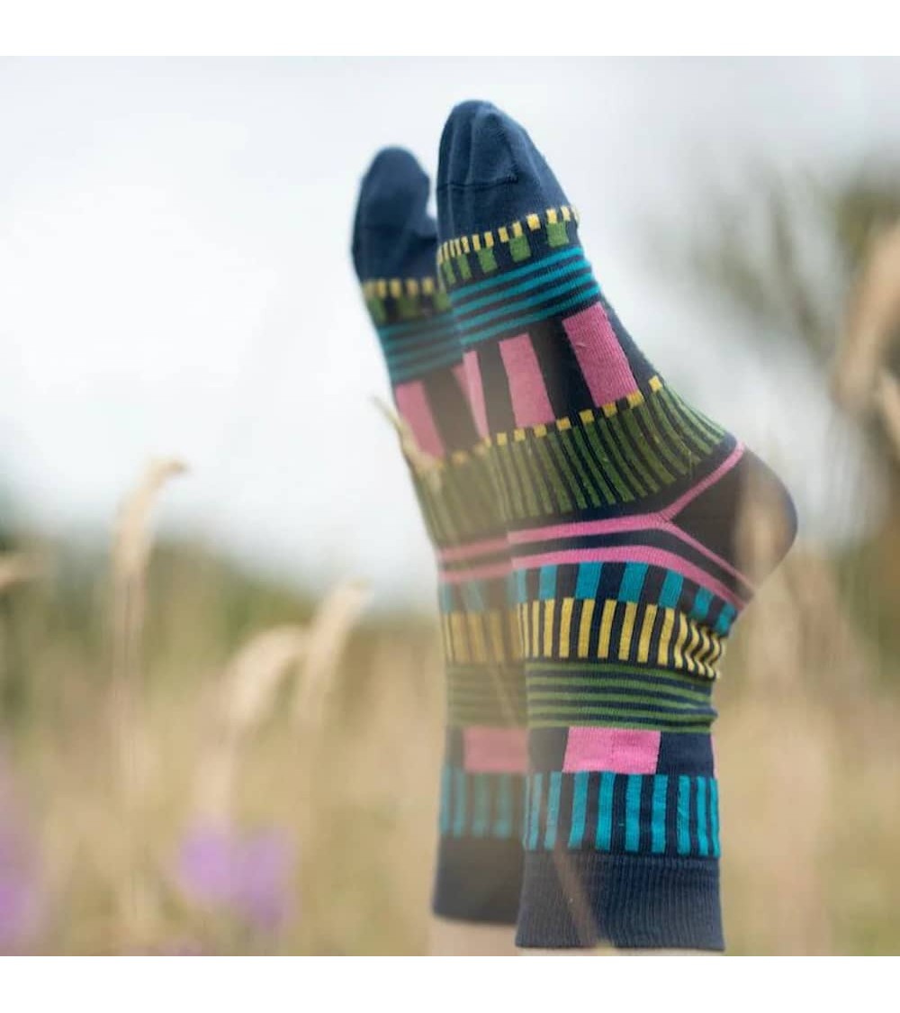 Mehrere Streifen - Coole Bio Baumwolle Socken für Damen Donna Wilson socke kuschelsocken für damen lustig herren farbige cool...