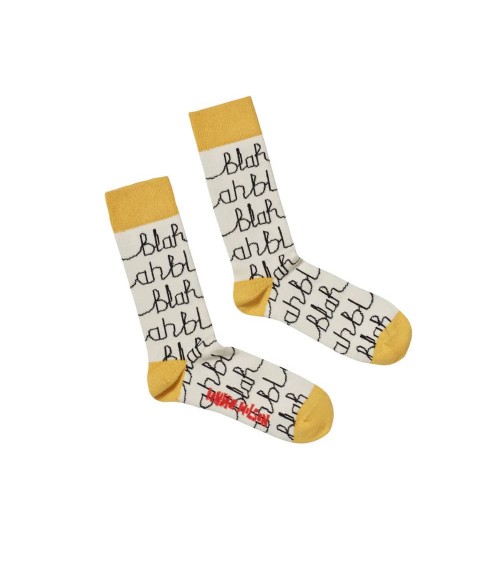 Blah Blah - Lustige Socken für Damen aus Bio Baumwolle Donna Wilson socke kuschelsocken für damen lustig herren farbige coole...