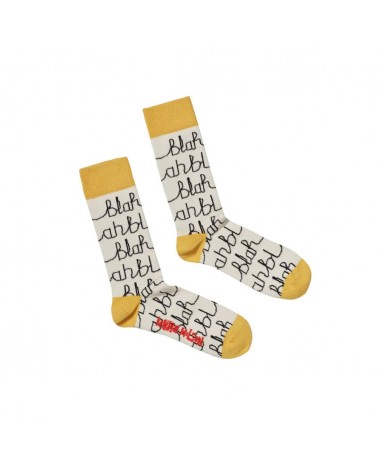 Blah Blah - Chaussettes originales pour femme en coton bio Donna Wilson jolies pour femme originales pour homme chausset rigo...