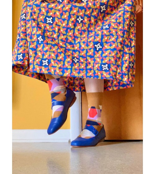 Kaleido - Organic cotton fun socks for women