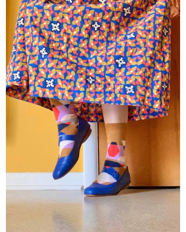 Kaleido - Lustige Socken für Damen aus Bio Baumwolle Donna Wilson socke kuschelsocken für damen lustig herren farbige coole s...