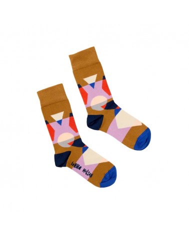 Kaleido - Chaussettes originales pour femme en coton bio Donna Wilson jolies pour femme originales pour homme chausset rigolo...