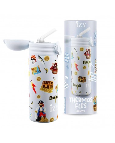 Pirati - Bottiglia d'acqua isolata per bambini - Blu IZY Bottles borracce termiche