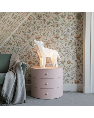 Lampada cane lupo - Lampada da tavolo design animali Plizoo Lampade led design moderne salotto