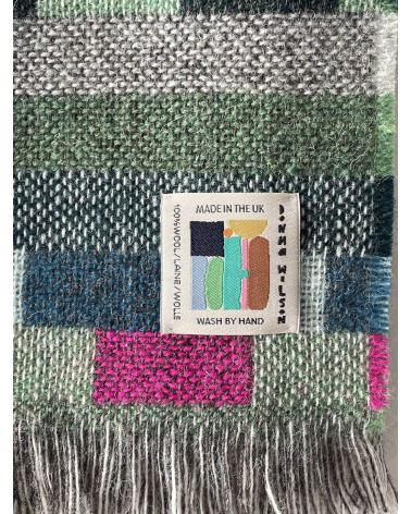 Wolldecke Glitch Waldgrün - Plaid, Tagesdecke Donna Wilson Schafwolldecke warme Woll Decken Sofa wohndecke kaufen
