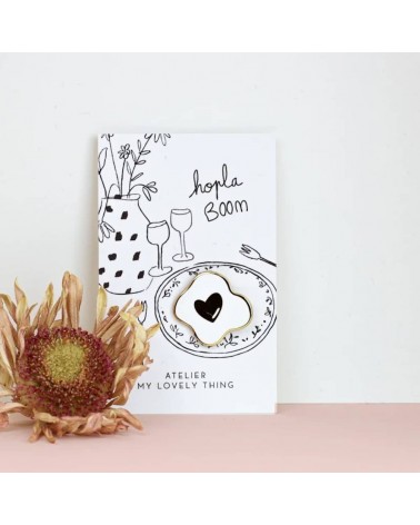 Hopla Boom - Pin's coeur, amour My Lovely Thing pins rare métal originaux bijoux suisse