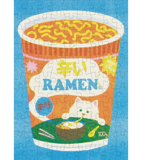 Ramen - Mini Puzzle 99 pièces Happily Puzzles jeu de puzzle design original moderne cool