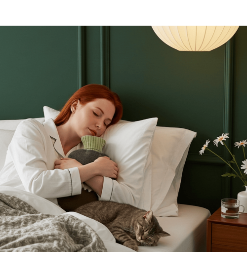 Green mountains - Hot water bottle with wool cover Catherine Tough best luxury cool nice cute portable