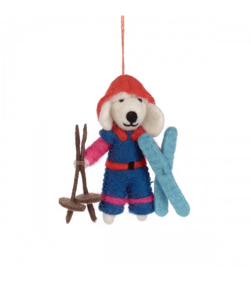 Porscha la sciatrice barboncina - Decorazione natale Felt so good Decorazioni natalizie eleganti particolari decoro natale de...