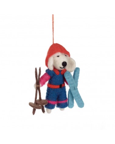 Porscha, der skifahrende Pudel - Weihnachtsdeko Felt so good Weihnachtsdekoration kaufen Weihnachtsbaum Deko Ideen 2024 Trend...