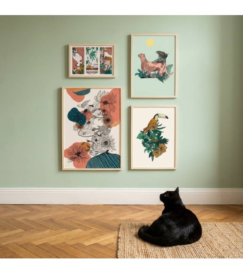 Toucan - A4 Poster, Print, wall art Olala by Pupa office poster art prints poster shop stores wallart art poster designer