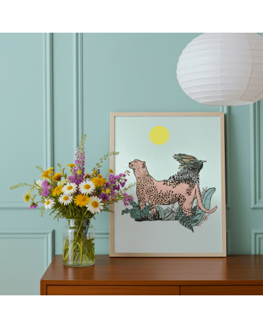 Panther - A4 Poster, Print, wall art Olala by Pupa office poster art prints poster shop stores wallart art poster designer