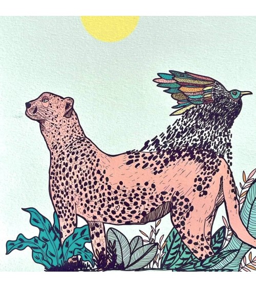 Panther - Poster, Kunstdrucke, Wanddeko Olala by Pupa online bestellen shop store kunstdrucke kaufen wandposter artposter kun...