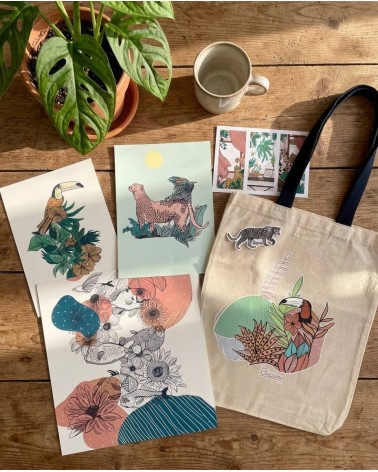 Coffret cadeau Jungle Utopia - Pupa Olala by Pupa mural affiche posters muraux design deco salon cuisine chambre enfant