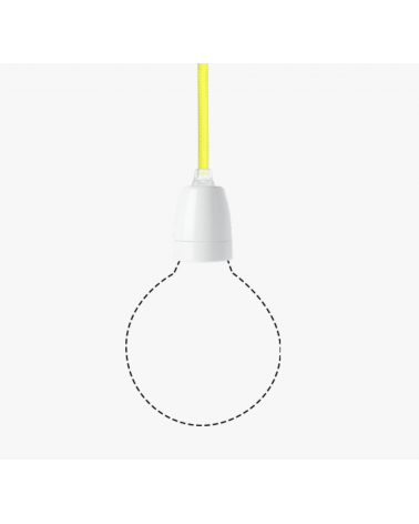 Pendant lamp with textile cord and E27 socket Studio Snowpuppe