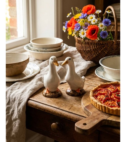 Ente - Salz und Pfefferstreuer Set Quail Ceramics  pfeffer steuer salzpfeffersteuer set lustige kaufen