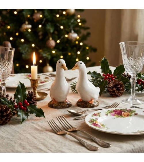 Ente - Salz und Pfefferstreuer Set Quail Ceramics  pfeffer steuer salzpfeffersteuer set lustige kaufen