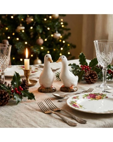 Ente - Salz und Pfefferstreuer Set Quail Ceramics  pfeffer steuer salzpfeffersteuer set lustige kaufen